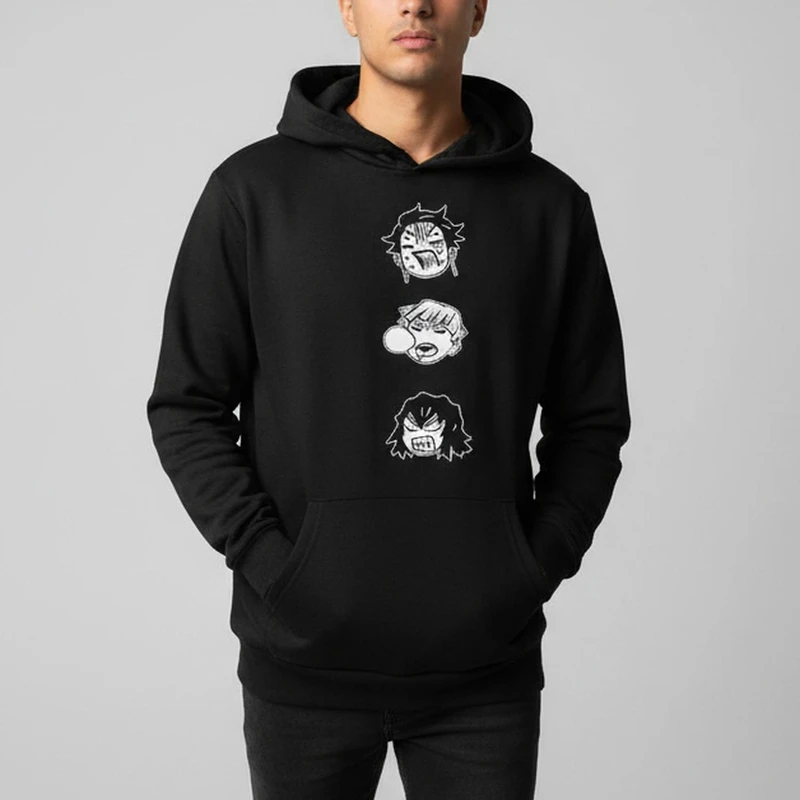 هودی مردانه مدل انیمه ای شیطان کش