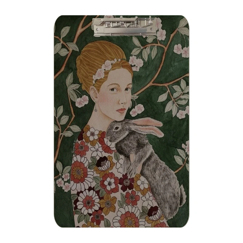 تخته شاسی گلاک طرح دختر و خرگوش کد SM8 سایز A4