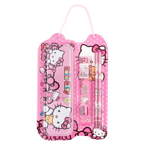 بسته لوازم تحریر مدل 3340 طرح کیتی بسته 6 عددی