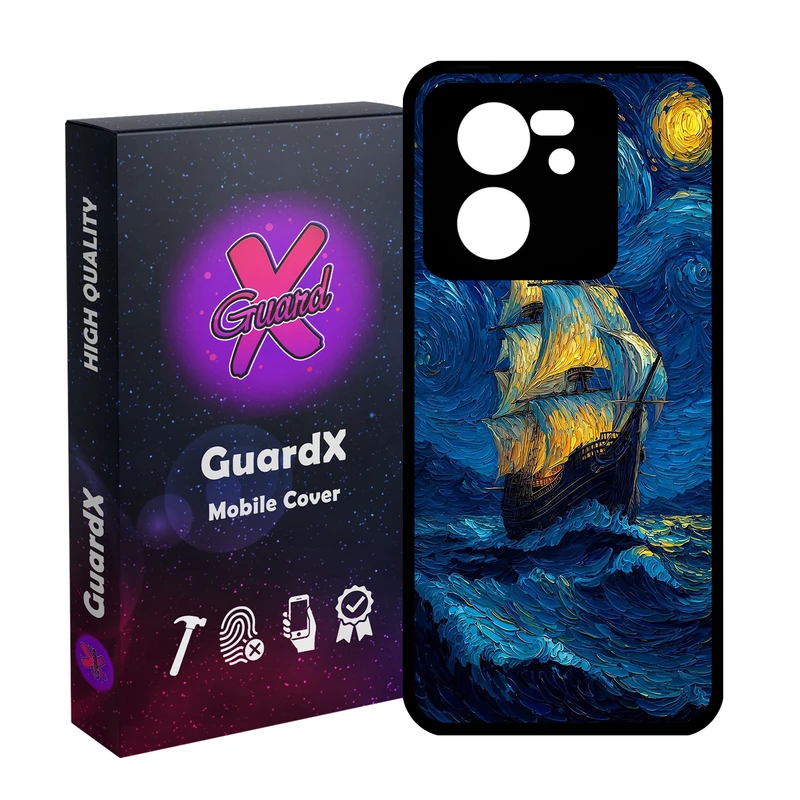 کاور گارد ایکس طرح کشتی ونگوگ مدل 10900 مناسب برای گوشی موبایل شیائومی 13T/13T Pro/Redmi K60 Ultra