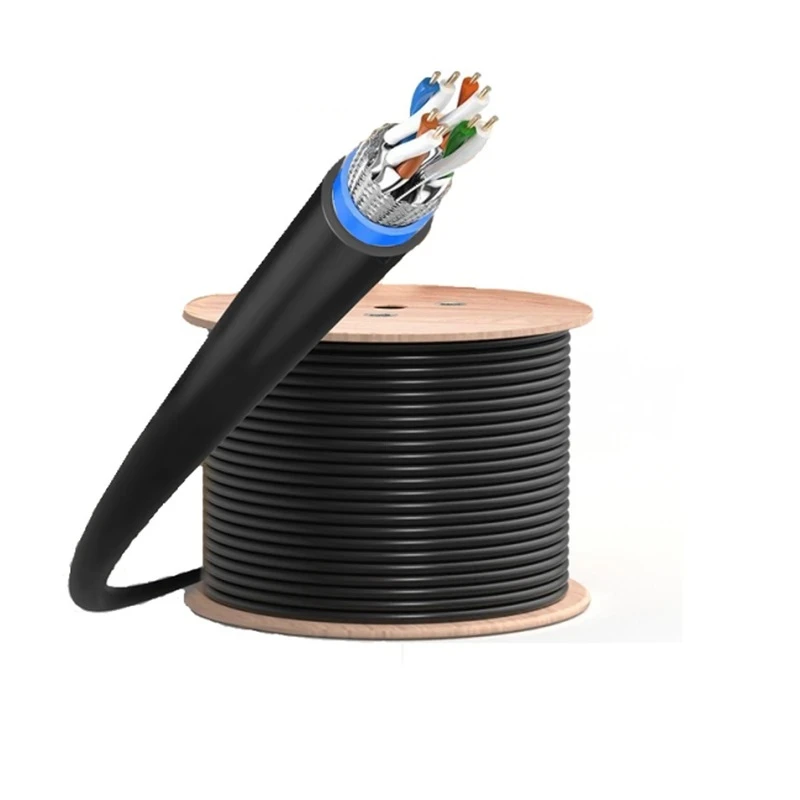 کابل شبکه Cat6 نگزنس مدل Cat6 SFTP Outdoor Double Jacket دو روکشه