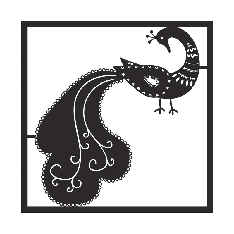 استیکر مدل طاووس