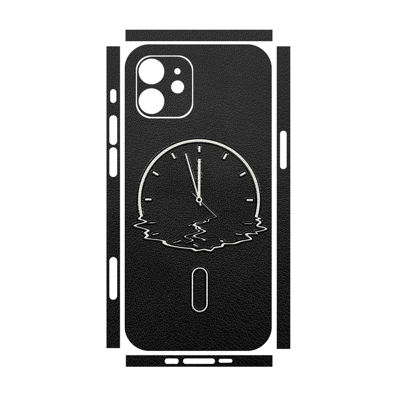 برچسب پوششی ریمکس مدل Leth طرح ساعت مناسب برای گوشی موبایل اپل iPhone 12