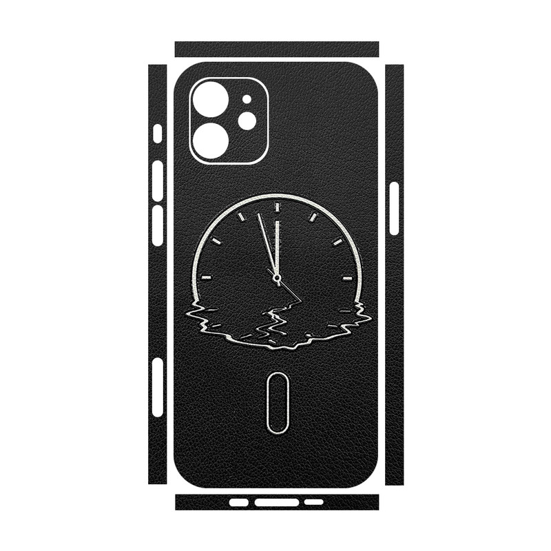 برچسب پوششی ریمکس مدل Leth طرح ساعت مناسب برای گوشی موبایل اپل iPhone 12