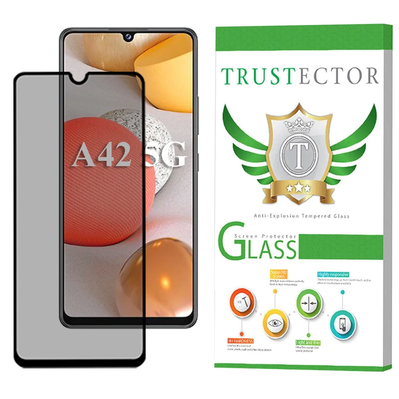 محافظ صفحه نمایش سرامیکی حریم شخصی تراستکتور مدل PRCTA مناسب برای گوشی موبایل سامسونگ Galaxy A42 5G