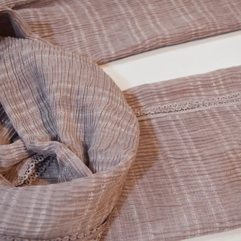 شال زنانه مدل پلیسه لمه دار کد 909