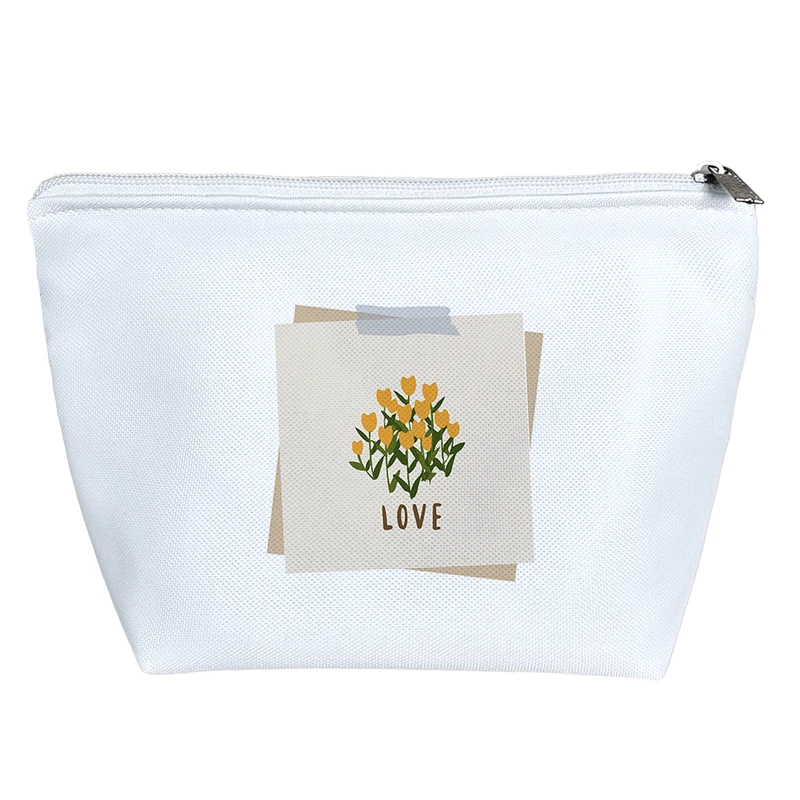 کیف لوازم آرایش دخترانه خندالو مدل گل و عشق کد 3537