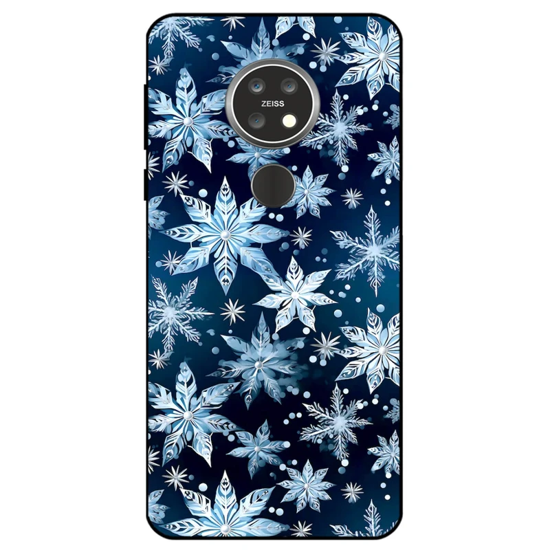 کاور مگافون طرح برف مدل 2824 مناسب برای گوشی موبایل نوکیا 6.2 / 7.2     