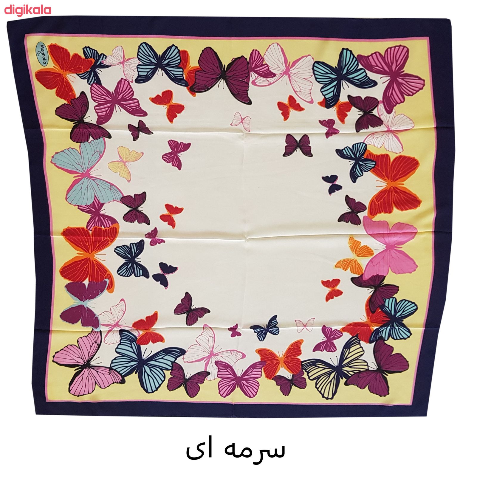 روسری دخترانه طرح پروانه کد san_022 main 1 2