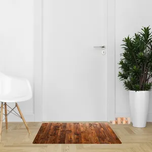 پادری مدل سه لایه رویه مخمل طرح چوب کد S401 سایز 75x45 سانتی متر