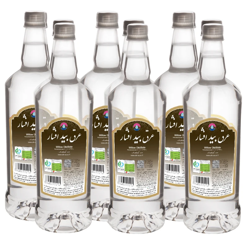 عرق بید افشار - 1 لیتر بسته 6 عددی