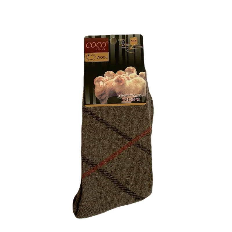 جوراب ساق بلند مردانه کوکو اند هانا مدل پشمی و حوله ای 