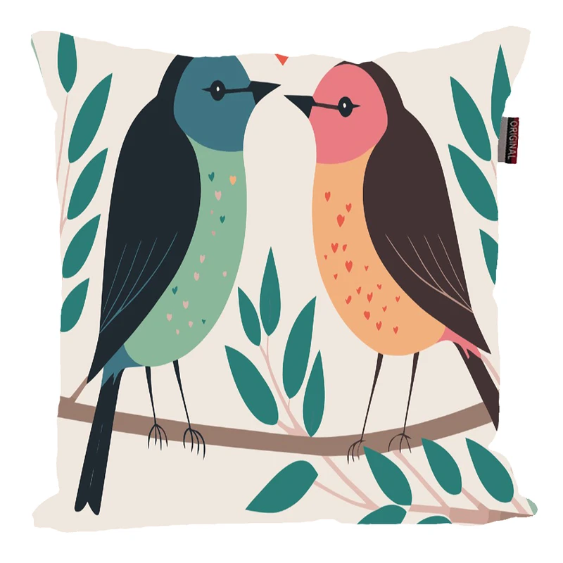 کوسن ناریکو مدل فانتزی طرح پرنده کد 0916