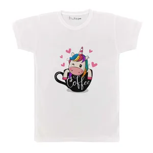 تی شرت بچگانه پرمانه طرح یونیکورن کد pmt.3356