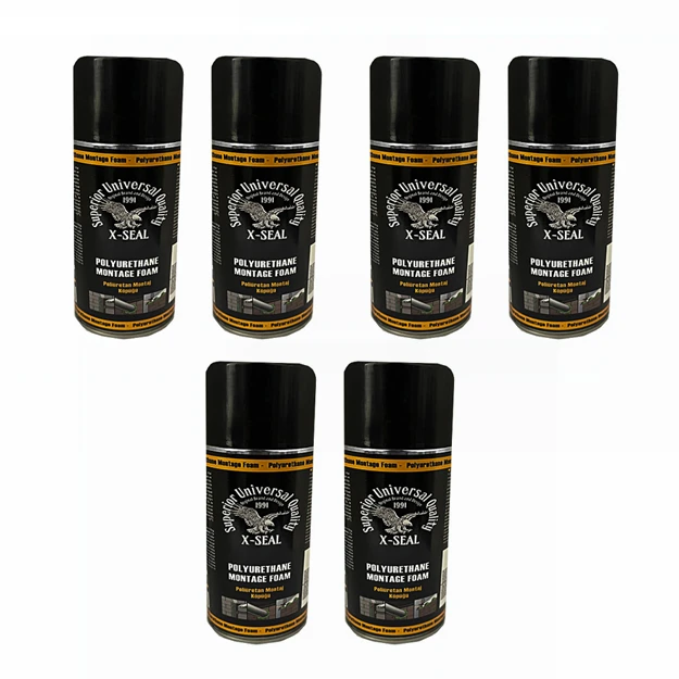 اسپری فوم پلی یورتان ایکس سیل کد EXL-003 حجم 300 میلی لیتر بسته 6 عددی