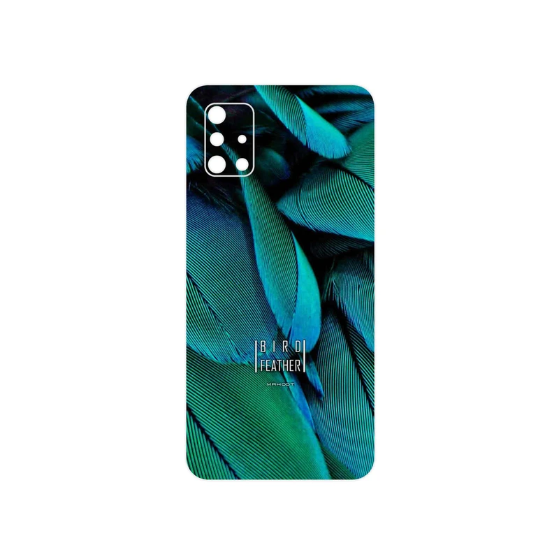برچسب پوششی ماهوت مدل Green Feather مناسب برای گوشی موبایل سامسونگ Galaxy A51