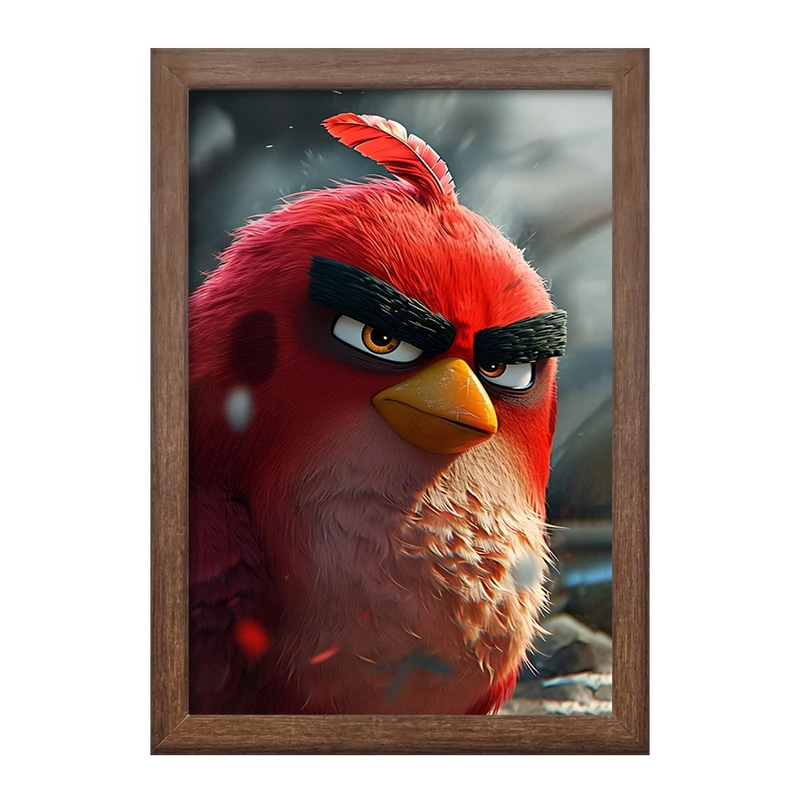 تابلو خندالو طرح پرندگان خشمگین (Angry Birds) کد F7074
