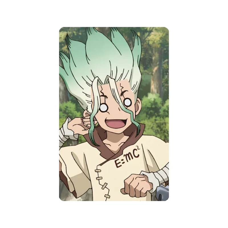 استیکر کارت مدل انیمه طرح سنکو ایشیگامی دکتر استون Senku Ishigami dr stone کد 5953