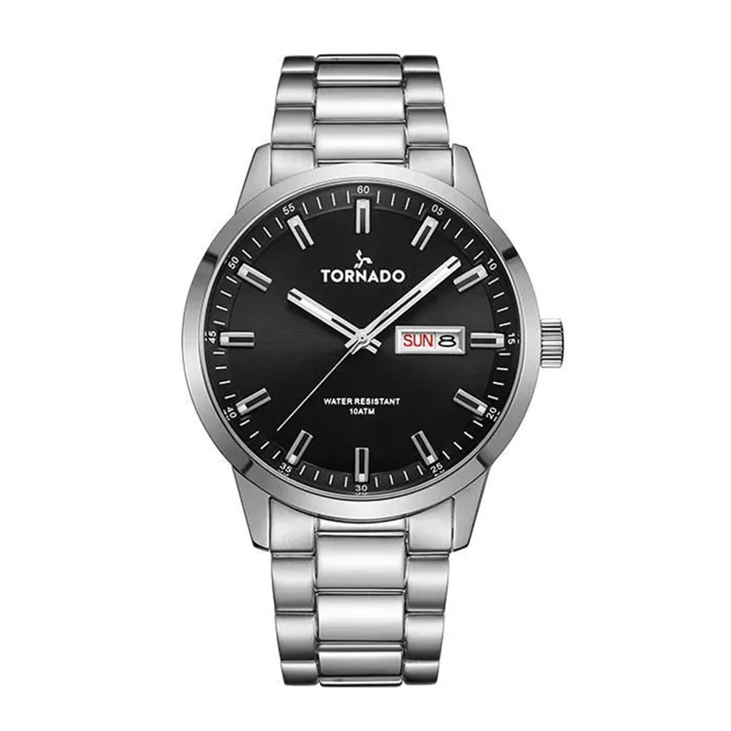 ساعت مچی عقربه‌ای مردانه تورنادو مدل T23001-SBSB