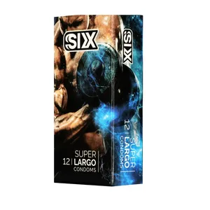 SIX Super Largo Condom 12 Packs