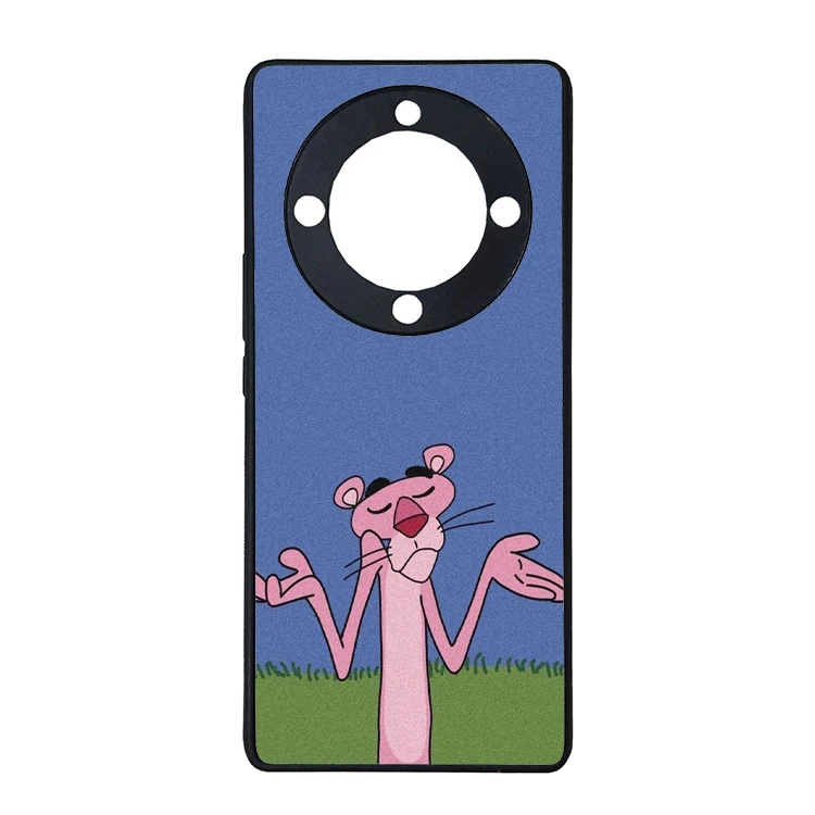 کاور گالری وبفر طرح پلنگ صورتی مناسب برای گوشی موبایل آنر x9a