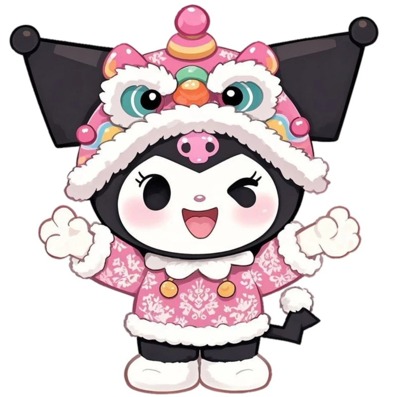 استیکر پارچه و لباس پاد آفرین مدل کارتونی کورومی Kuromi جذاب کد 1505