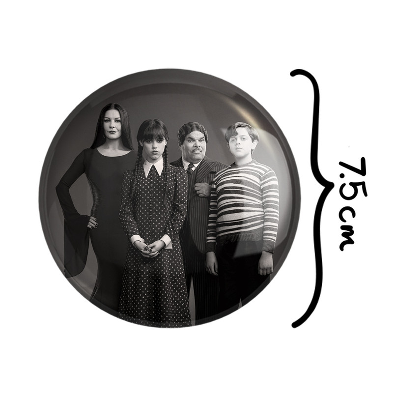 آینه جیبی خندالو طرح خانواده آدامز ونزدی Wednesday مدل تاشو کد 22043