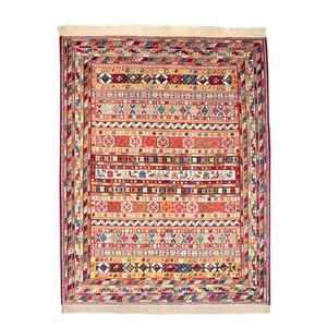 گلیم دستباف یک و نیم متری طرح جنگل مدل AA52