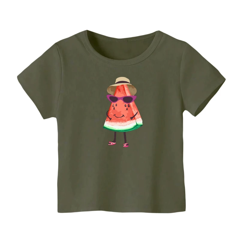 تی شرت آستین کوتاه بچگانه مدل هندوانه یلدایی کد 69