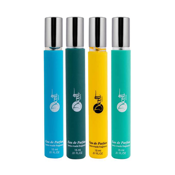 عطر جیبی مردانه دکلت مدل 268 حجم 15 میلی لیتر مجموعه 4 عددی