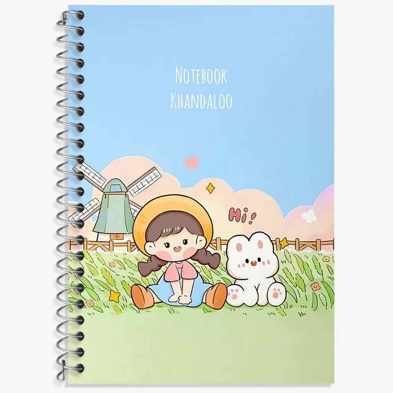 دفتر نت موسیقی 50 برگ خندالو طرح دخترانه کیوت کد N3926