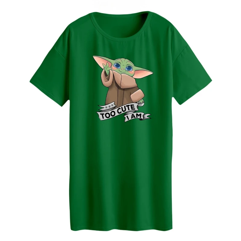 تی شرت لانگ زنانه مدل بیبی یودا کد 3