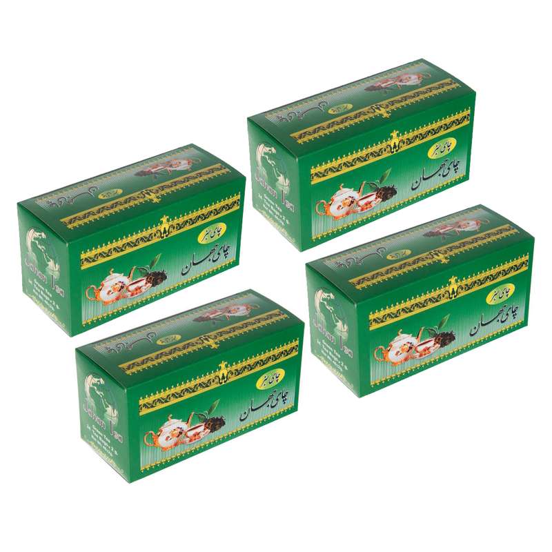 چای سبز کیسه ای چای جهان -بسته 4 عددی