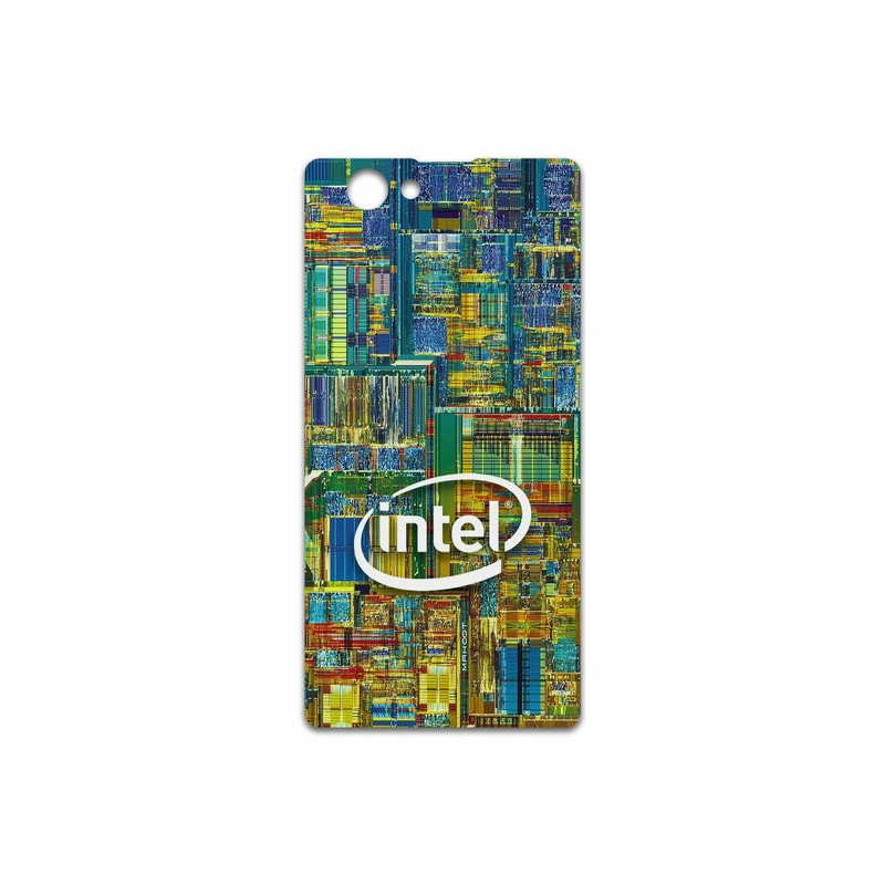برچسب پوششی ماهوت مدل Intel Brand مناسب برای گوشی موبایل سونی Xperia Z1 Compact