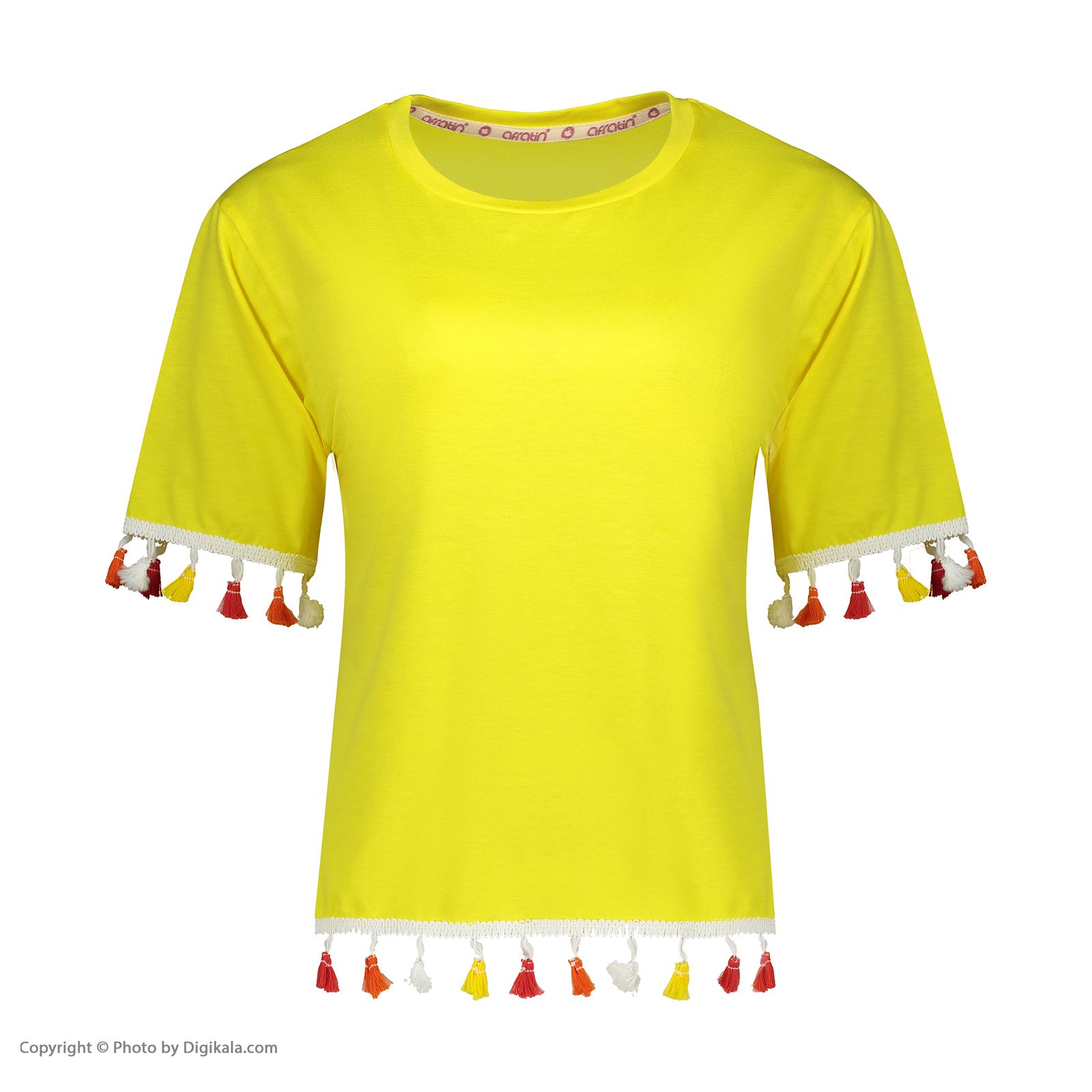 تی شرت آستین کوتاه زنانه افراتین مدل منگوله -  - 2