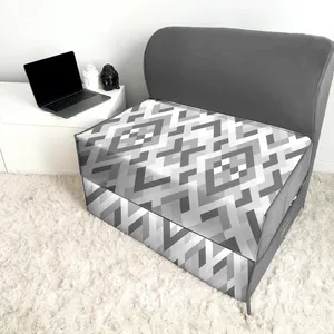 مبل تختخواب شو یک نفره نوپه هوم مدل تشک شو طرح هندسی کد M1076