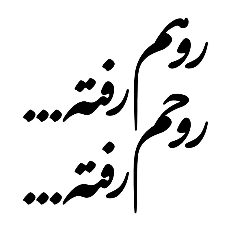 برچسب بدنه خودرو طرح روهم رفته روحم رفته کد MT-B535