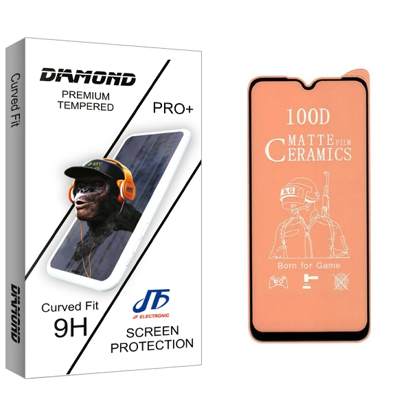 محاظ صفحه نمایش مات جی اف مدل Diamond glass مناسب برای گوشی موبایل شیائومی Redmi Note 8 Pro
