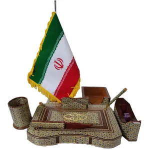 ست لوازم اداری رومیزی خاتم کاری کد 41 مجموعه 8 عددی