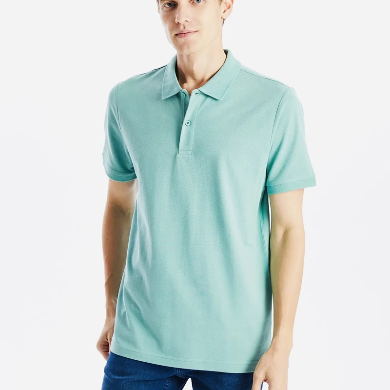 پولوشرت آستین کوتاه یقه برگردان مردانه ال سی وایکیکی مدل تمام پنبه ارگانیک 