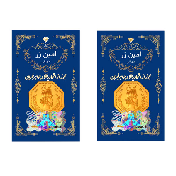 سکه گرمی طلا 18 عیار پارسیان امین زر مدل 004 بسته 2 عددی