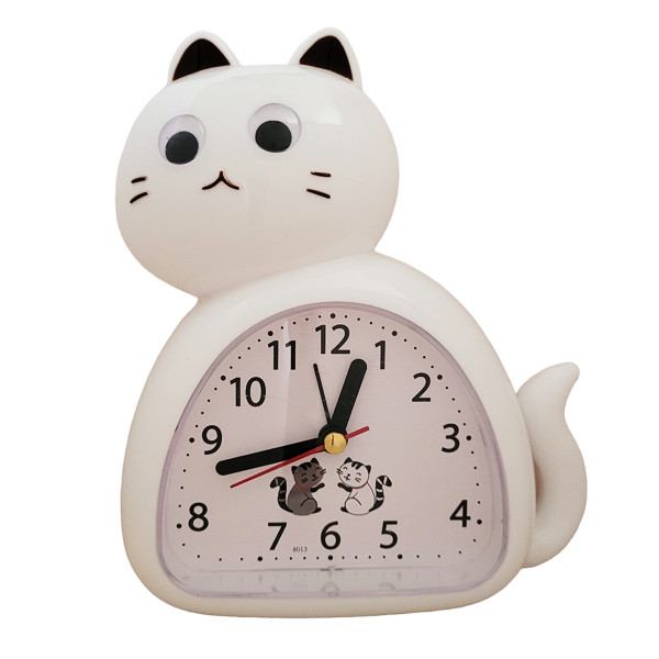 ساعت رومیزی کودک دکورلند مدل زنگدار طرح گربه کد 5890
