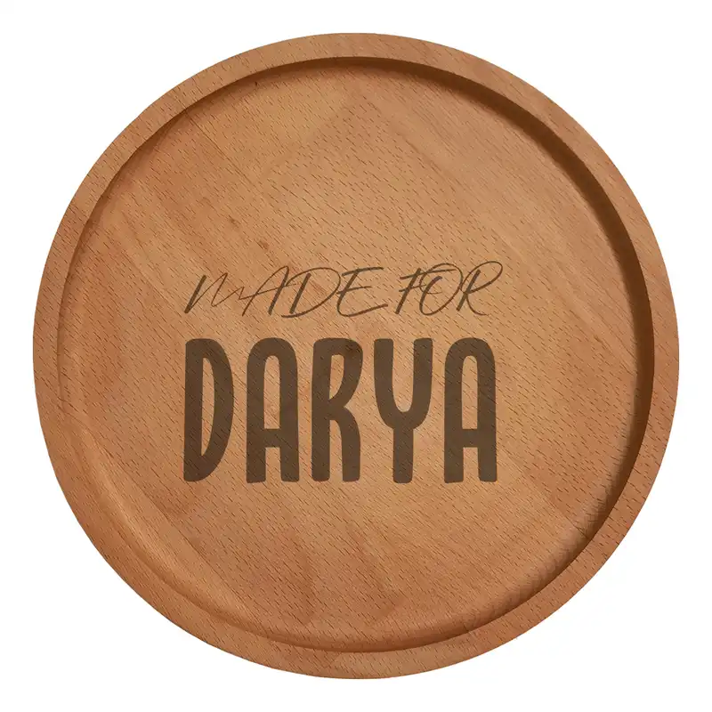 بشقاب چوبی مدل دریا