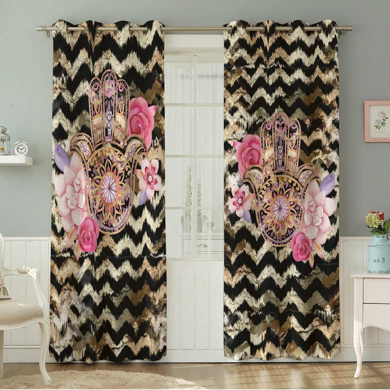 پرده نیروانا طرح  مدرن مدل مخمل کد 4864 سایز 140×280 سانتی متر