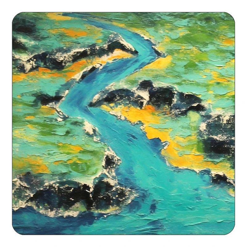 مگنت کاکتی طرح نقاشی رنگ روغن مدل mp69691