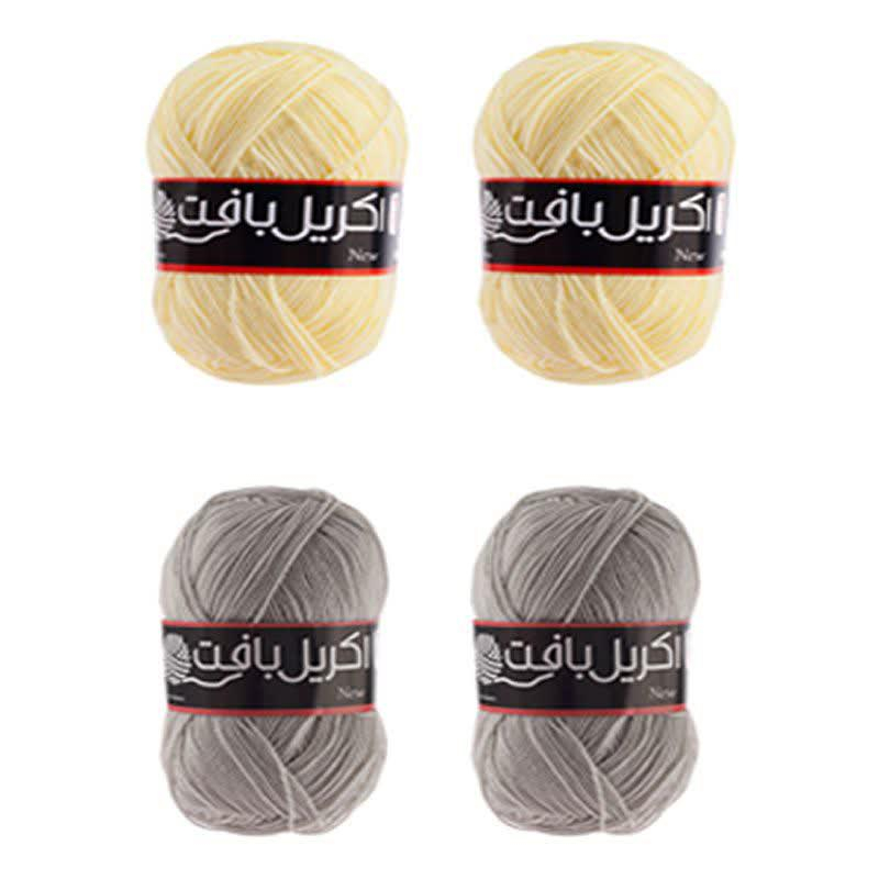 کاموا اکریل بافت مدل D-2511 بسته 4 عددی