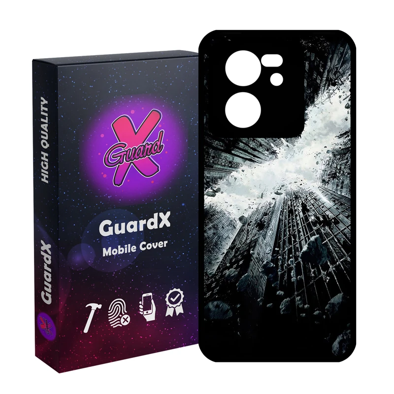 کاور گارد ایکس طرح Batman مدل Glass10821 مناسب برای گوشی موبایل شیائومی 13T/13T Pro/Redmi K60 Ultra