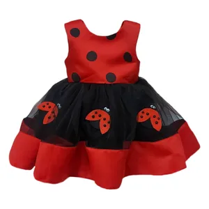 پیراهن دخترانه مدل کفشدوزک