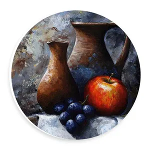  دیوارکوب طرح ظرف سفالی و میوه مدل wtb640