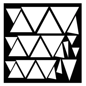 شابلون باتیس آرت طرح مثلث کد 673